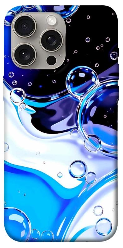 Чехол itsPrint Blue Bubbles для Apple iPhone 15 Pro Max (6.7"), паттерн, купить оптом с доставкой