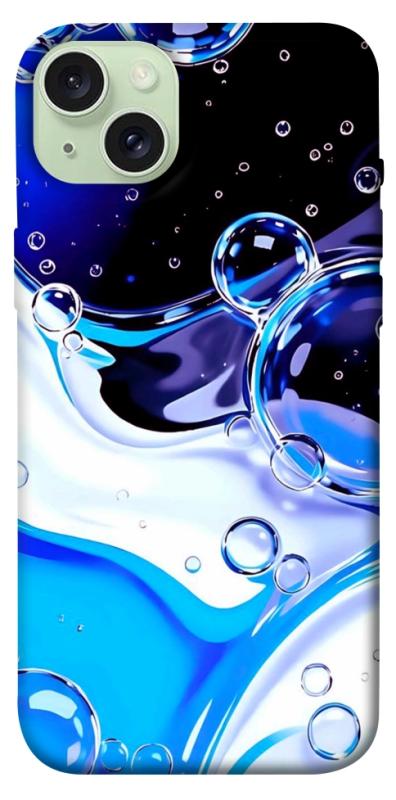 Чехол itsPrint Blue Bubbles для Apple iPhone 15 Plus (6.7"), паттерн, купить оптом с доставкой
