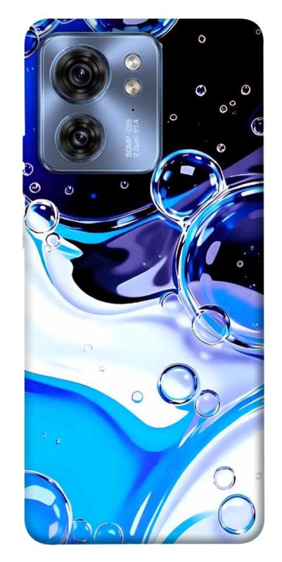 Чехол itsPrint Blue Bubbles для Motorola Edge 40, паттерн, купить оптом с доставкой