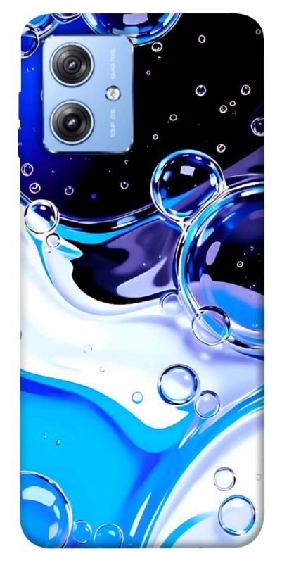Чохол itsPrint Blue Bubbles для Motorola Moto G84, паттерн, купити оптом з доставкою