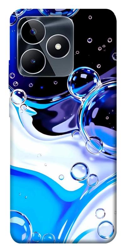 Чохол itsPrint Blue Bubbles для Realme C53, паттерн, купити оптом з доставкою