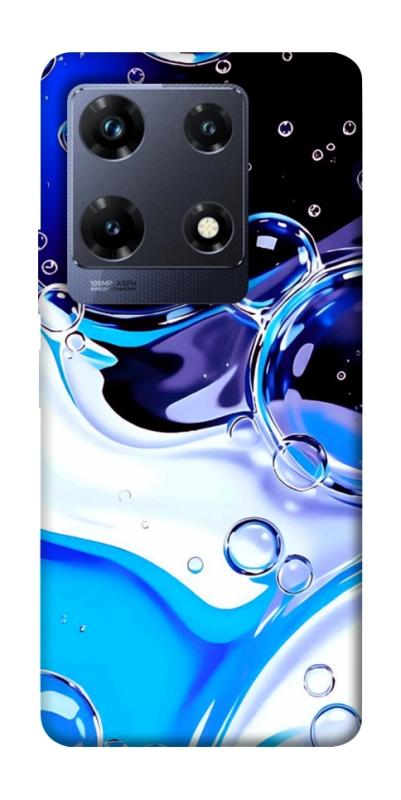 Чехол itsPrint Blue Bubbles для Infinix Note 30 Pro, паттерн, купить оптом с доставкой