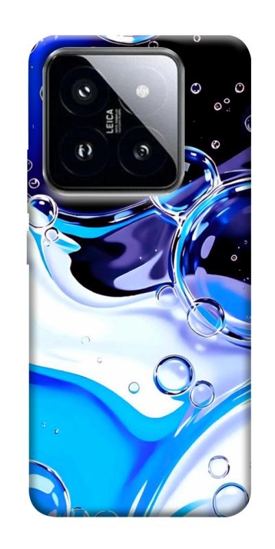 Чохол itsPrint Blue Bubbles для Xiaomi 14 Pro, паттерн, купити оптом з доставкою