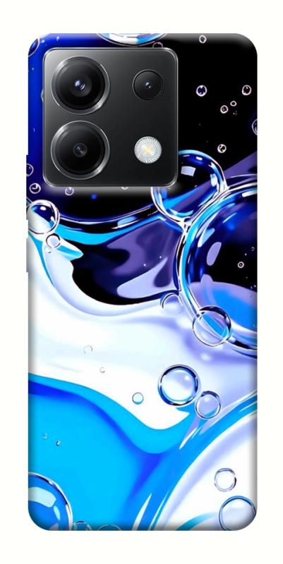 Чехол itsPrint Blue Bubbles для Xiaomi Poco X6, паттерн, купить оптом с доставкой