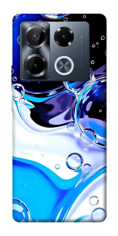 Чехол itsPrint Blue Bubbles для Infinix Note 40 Pro 4G, паттерн, купить оптом с доставкой