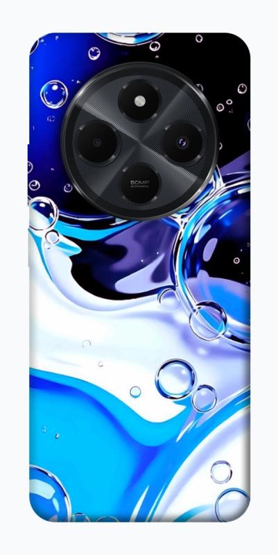 Чехол itsPrint Blue Bubbles для Xiaomi Redmi 14C / Poco C75, паттерн, купить оптом с доставкой