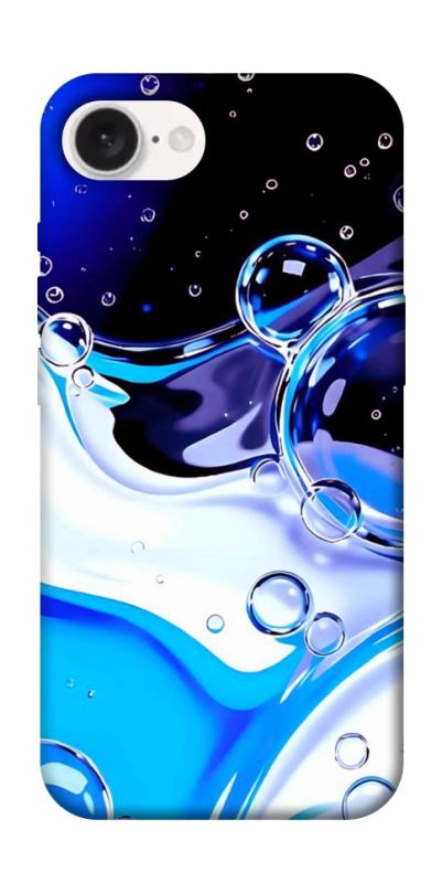 Чехол itsPrint Blue Bubbles для Apple iPhone 16e (6.1"), паттерн, купить оптом с доставкой
