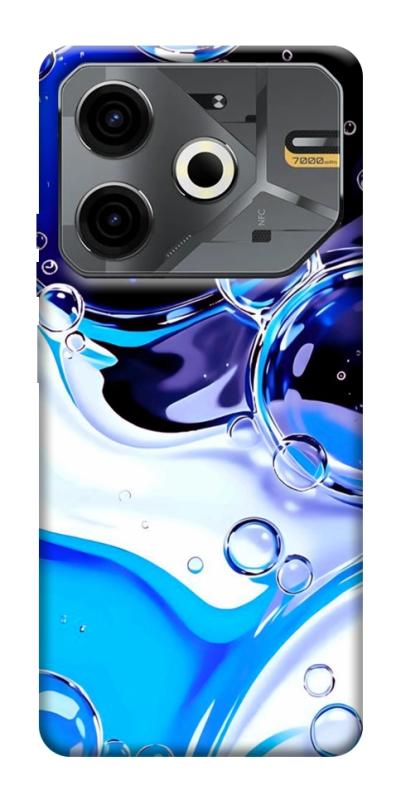 Чехол itsPrint Blue Bubbles для TECNO Pova 6 Neo (LI6), паттерн, купить оптом с доставкой