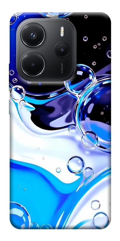 Чехол itsPrint Blue Bubbles для Xiaomi Redmi Note 14 4G (Europe version), паттерн, купить оптом с доставкой