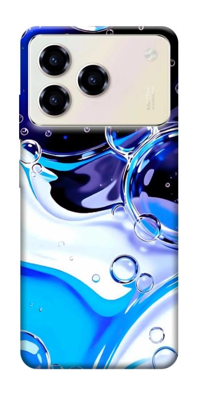 Чехол itsPrint Blue Bubbles для ZTE Blade A76, паттерн, купить оптом с доставкой
