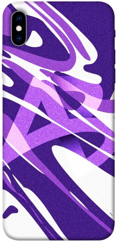 Чехол itsPrint Purple Abstract для Apple iPhone XS Max (6.5"), паттерн, купить оптом с доставкой
