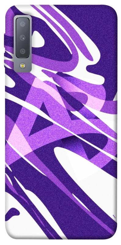 Чехол itsPrint Purple Abstract для Samsung A750 Galaxy A7 (2018), паттерн, купить оптом с доставкой