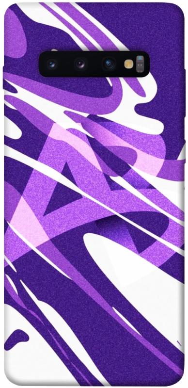 Чехол itsPrint Purple Abstract для Samsung Galaxy S10+, паттерн, купить оптом с доставкой