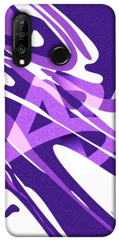 Чехол itsPrint Purple Abstract для Huawei P30 lite, паттерн, купить оптом с доставкой