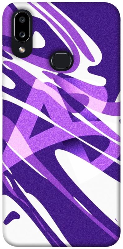 Чехол itsPrint Purple Abstract для Samsung Galaxy A10s, паттерн, купить оптом с доставкой