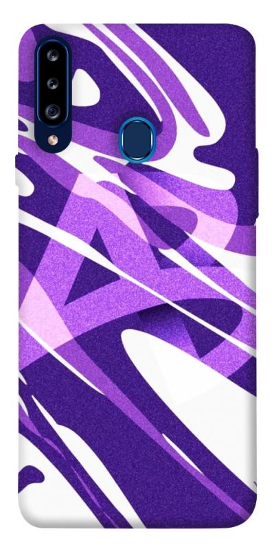 Чехол itsPrint Purple Abstract для Samsung Galaxy A20s, паттерн, купить оптом с доставкой