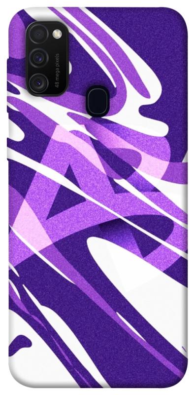 Чехол itsPrint Purple Abstract для Samsung Galaxy M30s / M21, паттерн, купить оптом с доставкой
