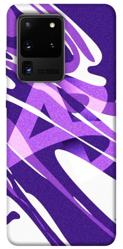 Чехол itsPrint Purple Abstract для Samsung Galaxy S20 Ultra, паттерн, купить оптом с доставкой