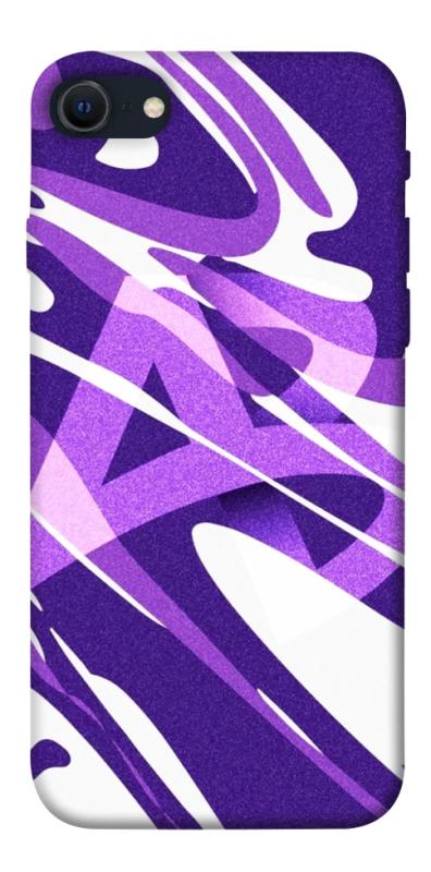 Чехол itsPrint Purple Abstract для Apple iPhone SE (2020), паттерн, купить оптом с доставкой
