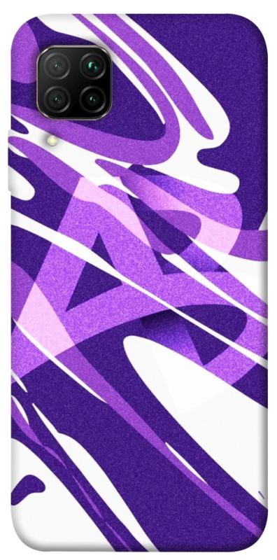Чехол itsPrint Purple Abstract для Huawei P40 Lite, паттерн, купить оптом с доставкой