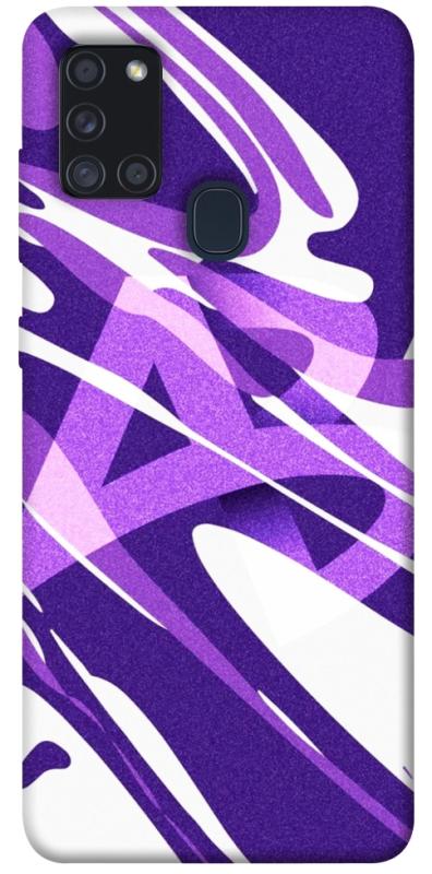 Чехол itsPrint Purple Abstract для Samsung Galaxy A21s, паттерн, купить оптом с доставкой