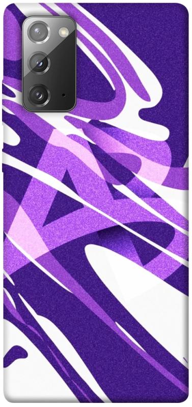 Чехол itsPrint Purple Abstract для Samsung Galaxy Note 20, паттерн, купить оптом с доставкой