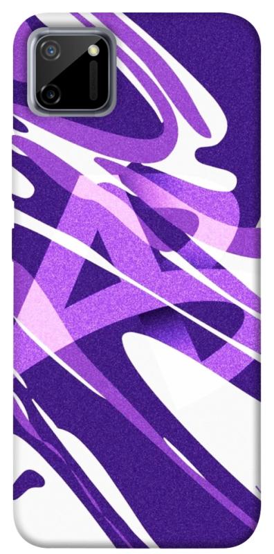 Чехол itsPrint Purple Abstract для Realme C11, паттерн, купить оптом с доставкой