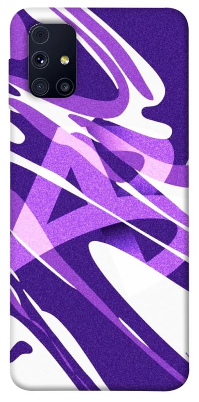 Чехол itsPrint Purple Abstract для Samsung Galaxy M31s, паттерн, купить оптом с доставкой