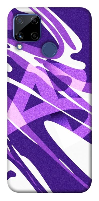 Чехол itsPrint Purple Abstract для Realme C15, паттерн, купить оптом с доставкой