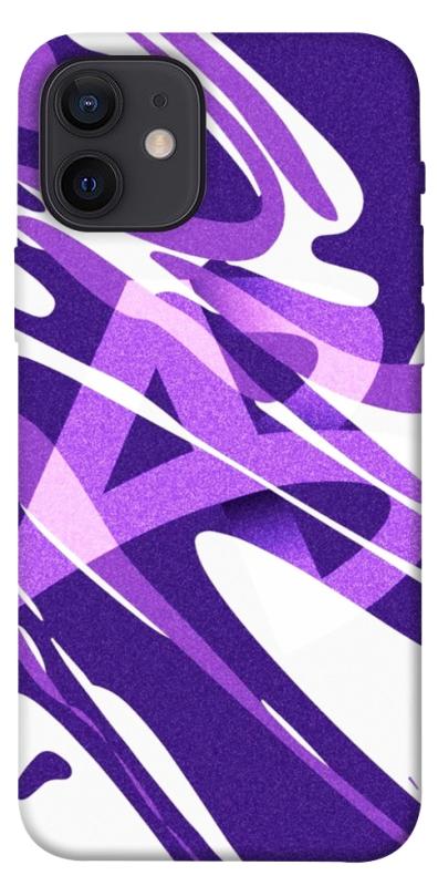 Чехол itsPrint Purple Abstract для Apple iPhone 12 Pro (6.1"), паттерн, купить оптом с доставкой