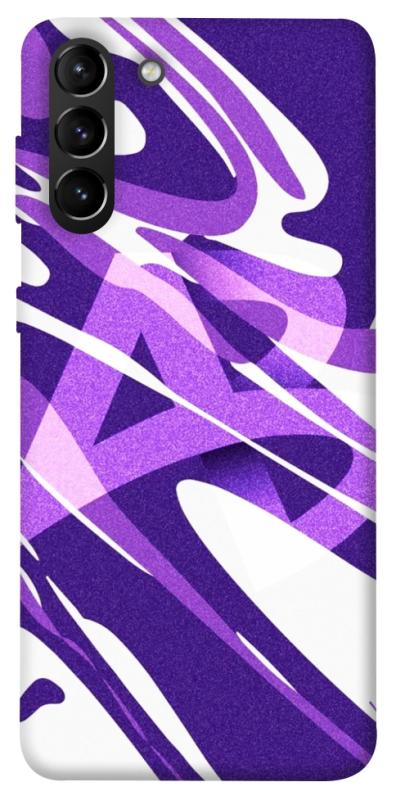 Чехол itsPrint Purple Abstract для Samsung Galaxy S21+, паттерн, купить оптом с доставкой