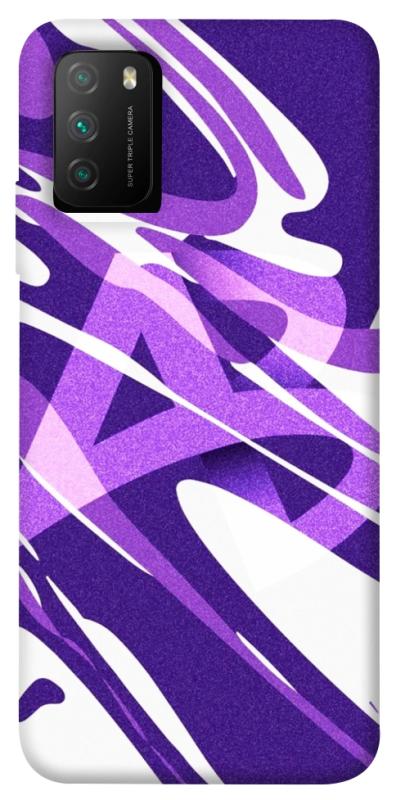 Чехол itsPrint Purple Abstract для Xiaomi Poco M3, паттерн, купить оптом с доставкой
