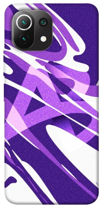 Чехол itsPrint Purple Abstract для Xiaomi Mi 11 Lite, паттерн, купить оптом с доставкой