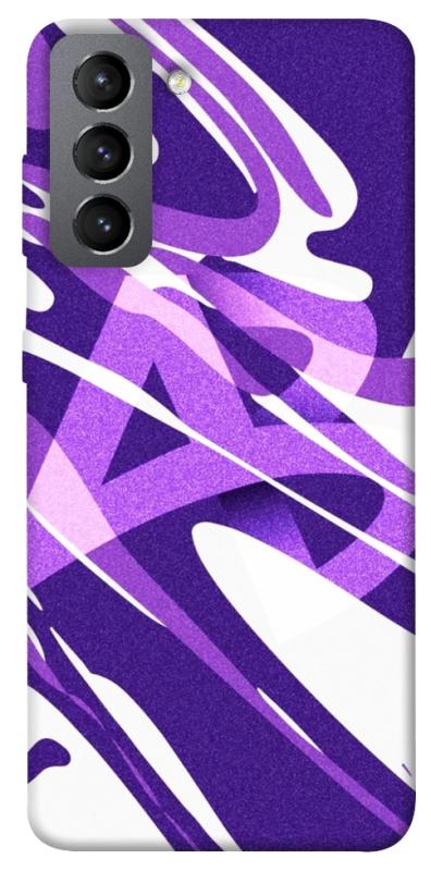 Чехол itsPrint Purple Abstract для Samsung Galaxy S21 FE, паттерн, купить оптом с доставкой