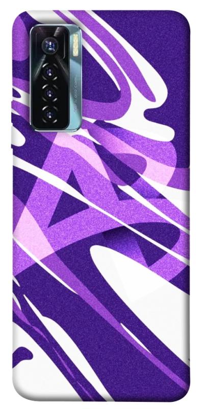 Чехол itsPrint Purple Abstract для TECNO Camon 17 Pro, паттерн, купить оптом с доставкой