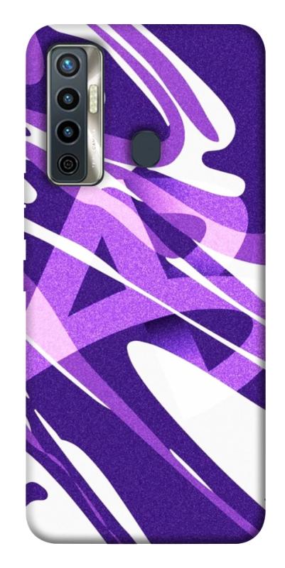 Чехол itsPrint Purple Abstract для TECNO Camon 17 Pro, паттерн, купить оптом с доставкой