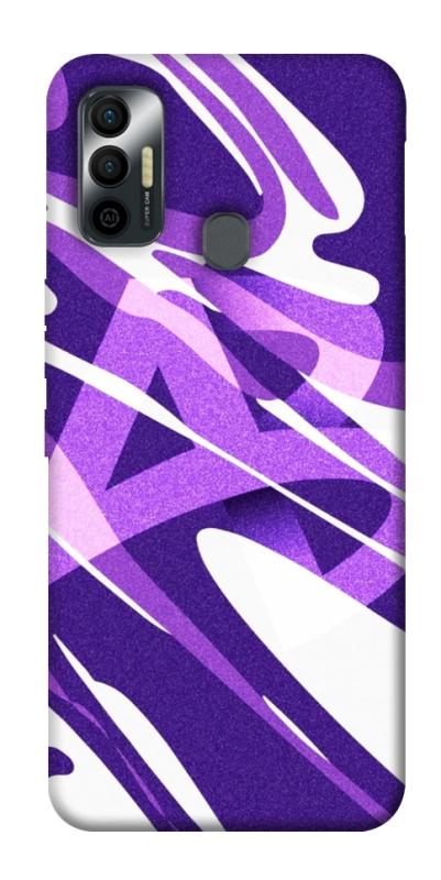 Чехол itsPrint Purple Abstract для TECNO Spark 7, паттерн, купить оптом с доставкой