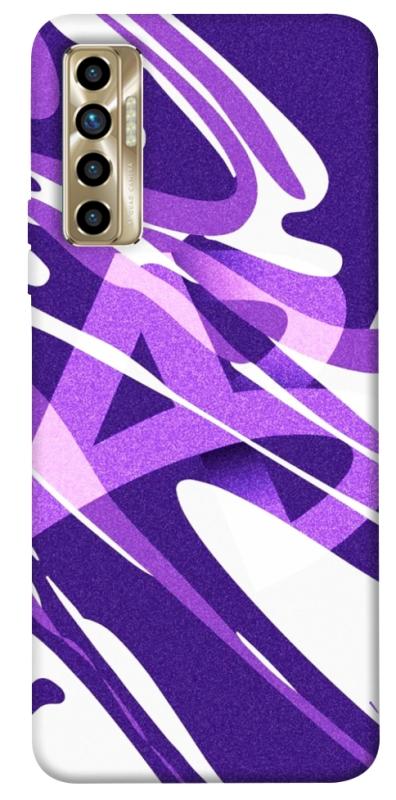 Чехол itsPrint Purple Abstract для TECNO Camon 17P, паттерн, купить оптом с доставкой