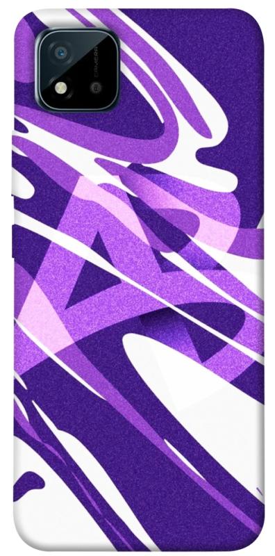 Чехол itsPrint Purple Abstract для Realme C11 (2021), паттерн, купить оптом с доставкой