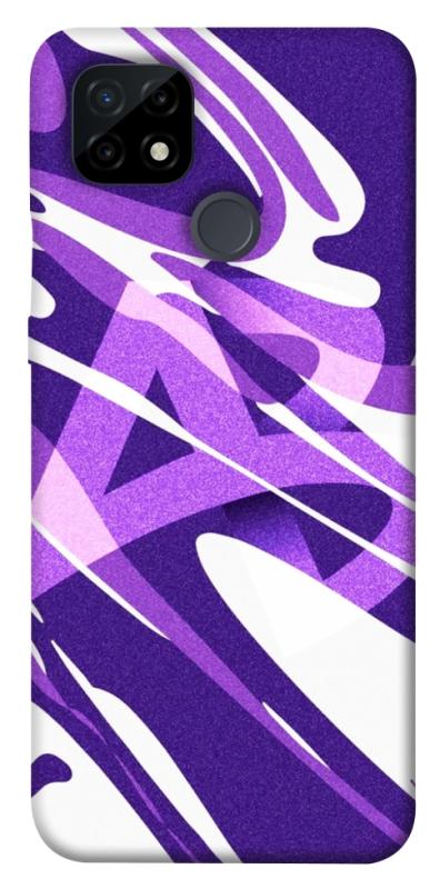 Чехол itsPrint Purple Abstract для Realme C21, паттерн, купить оптом с доставкой