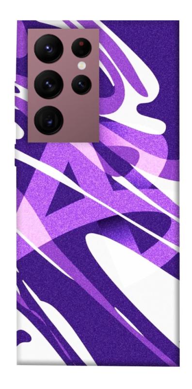 Чохол itsPrint Purple Abstract для Samsung Galaxy S22 Ultra, паттерн, купити оптом з доставкою