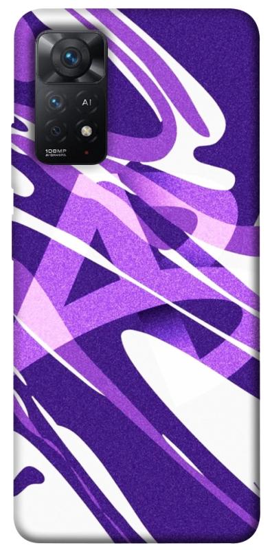 Чехол itsPrint Purple Abstract для Xiaomi Redmi Note 11 Pro 4G/5G, паттерн, купить оптом с доставкой