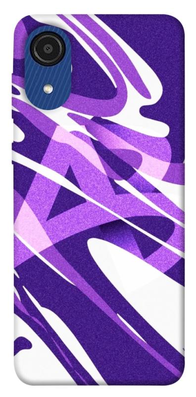 Чехол itsPrint Purple Abstract для Samsung Galaxy A03 Core, паттерн, купить оптом с доставкой