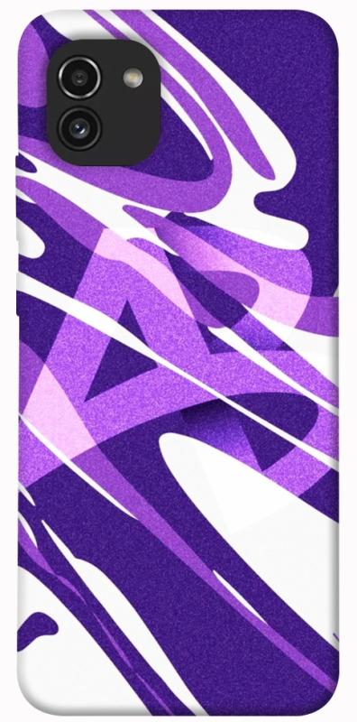 Чохол itsPrint Purple Abstract для Samsung Galaxy A03, паттерн, купити оптом з доставкою