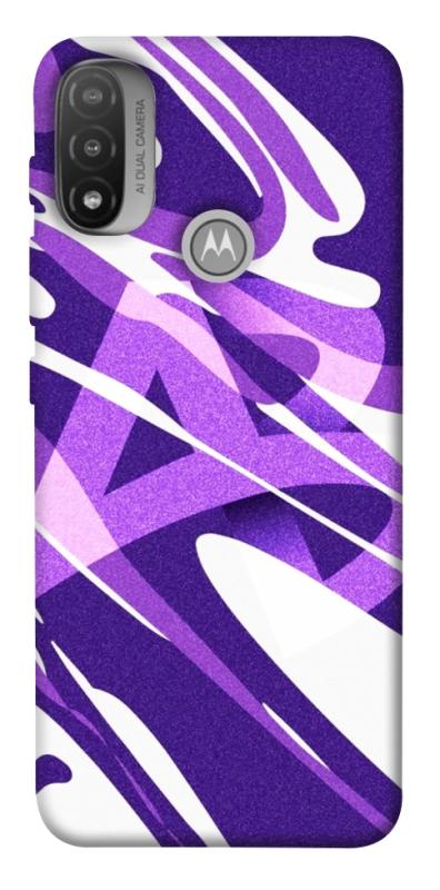 Чехол itsPrint Purple Abstract для Motorola Moto E20, паттерн, купить оптом с доставкой