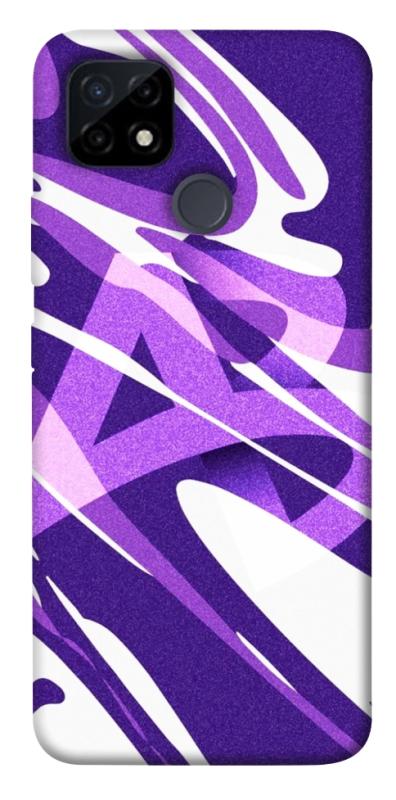 Чехол itsPrint Purple Abstract для Realme C12, паттерн, купить оптом с доставкой