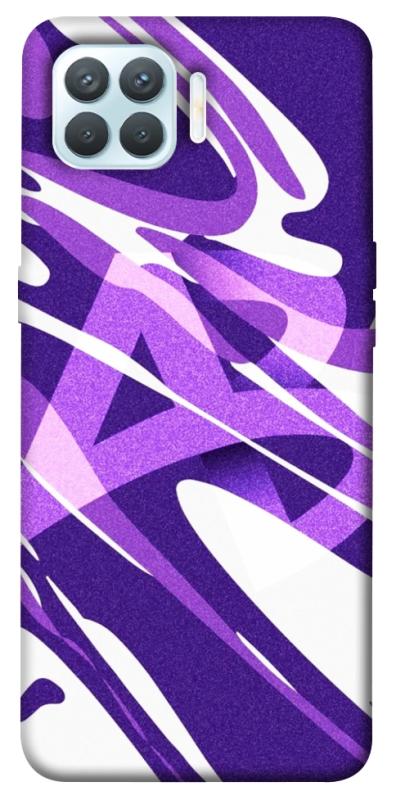 Чехол itsPrint Purple Abstract для Oppo F17 Pro, паттерн, купить оптом с доставкой