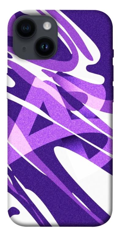 Чехол itsPrint Purple Abstract для Apple iPhone 14 (6.1"), паттерн, купить оптом с доставкой