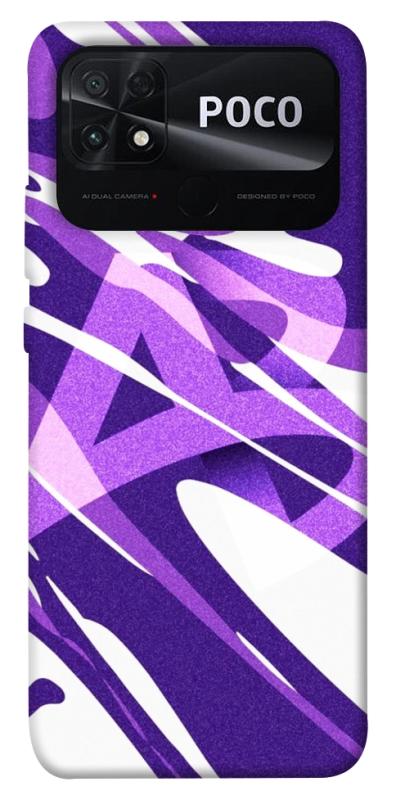 Чехол itsPrint Purple Abstract для Xiaomi Poco C40, паттерн, купить оптом с доставкой