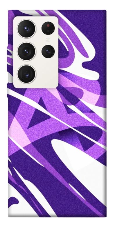 Чехол itsPrint Purple Abstract для Samsung Galaxy S23 Ultra, паттерн, купить оптом с доставкой
